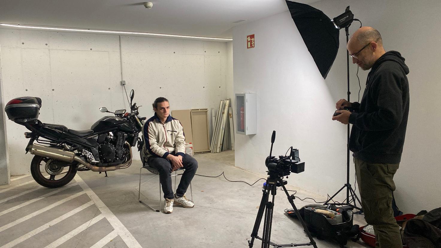 Equipo de Reelato durante un rodaje audiovisual